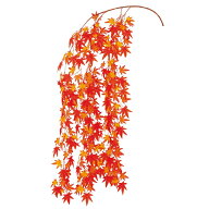 【秋】大枝シダレ紅葉L190cm　/　秋 紅葉 造花 POP 飾り 販促 イベント