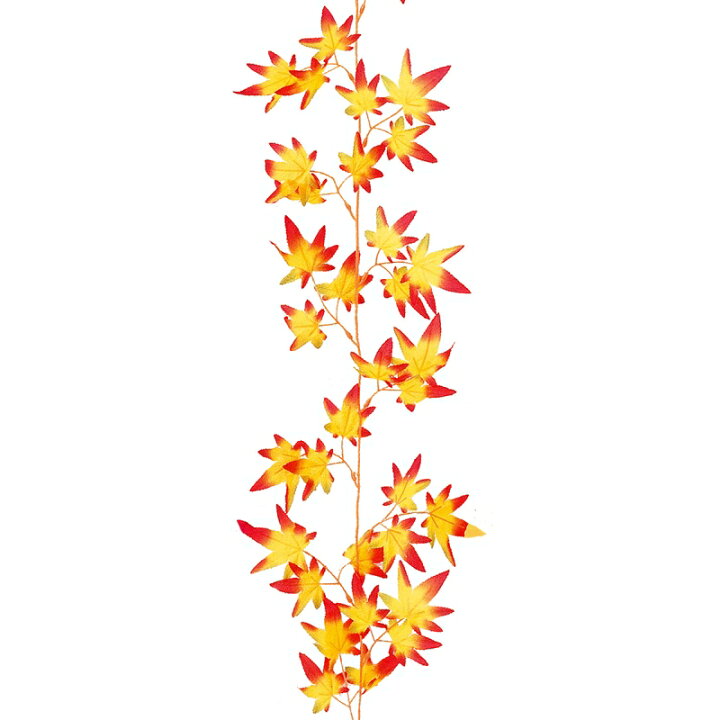 楽天市場】【秋】シルク紅葉ガーランドL180cm / 秋 紅葉 造花 POP 飾り 