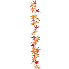 【秋】もみじガーランドMIXL180cm★12本セット　/　秋 紅葉 造花 POP 飾り 販促 イベント