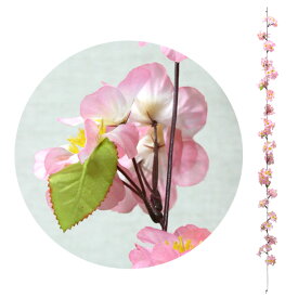 【桜】シルク桜ガーランド L180cm・花φ4.5cm / 春 造花 桜の枝 ディスプレイ 飾り 桜装飾 店舗装飾 販促 デコレーション イベント