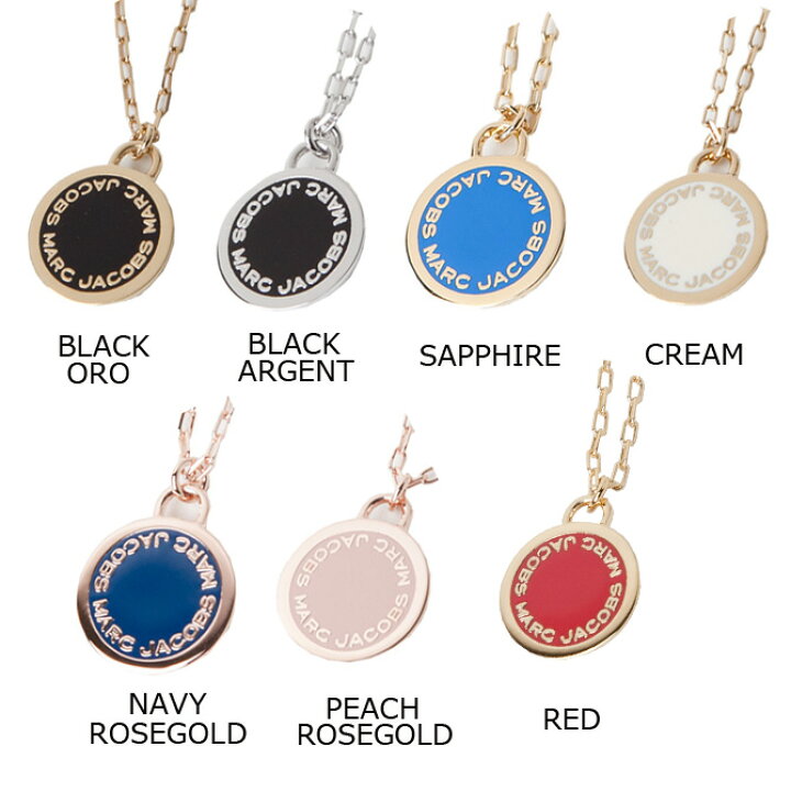 新品MARC JACOBS ブルー ロゴモチーフネックレス 【公式通販】