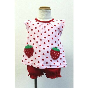 【Carter's カーターズ】ワンピース&パンツ&ボディスーツ3点セット☆いちご【ラッピング不可】