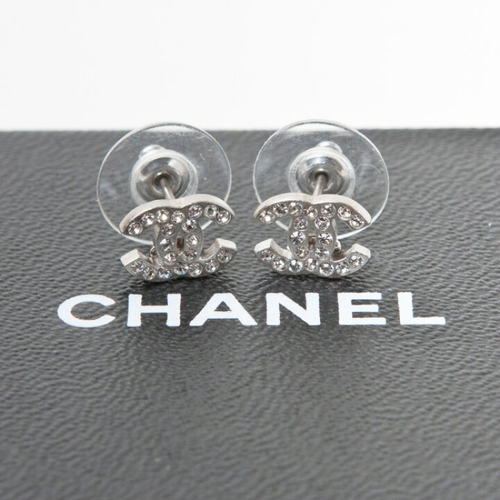 楽天市場】シャネル【CHANEL】（シャネル ピアス） シルバー×クリア  