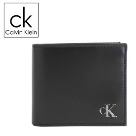 カルバンクライン Calvin Klein 二つ折り財布 本革レザー 小銭入れ付 ロゴ メンズ 31kj130003 BOX付
