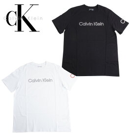 カルバンクライン Calvin Klein Tシャツ フロント ロゴ 半袖 メンズ 丸首 トップス 40dc816 ラッピング不可 ネコポスでお届け