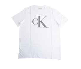 カルバンクライン Calvin Klein Tシャツ フロント ロゴ 半袖 メンズ 丸首 トップス 40qc812 ラッピング不可 ネコポスでお届け