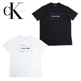 カルバンクライン Calvin Klein Tシャツ フロント ロゴ 半袖 メンズ 丸首 トップス 40qc821 ラッピング不可 ネコポスでお届け