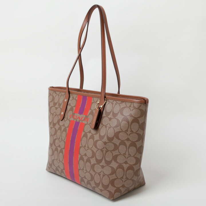 楽天市場】コーチ COACH バッグ トート ヴァーシティ ストライプ 