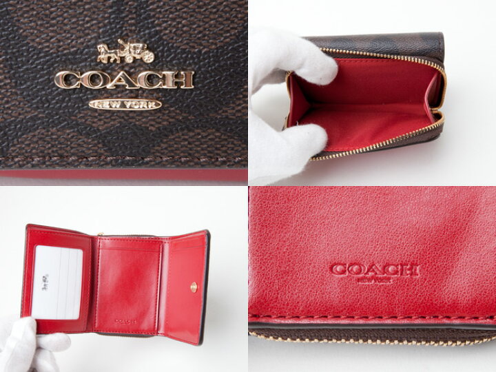 楽天市場】コーチ COACH 財布 三つ折り ラグジュアリー シグネチャー 