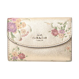 コーチ キーケース COACH WITH FLORAL BUNDLE PRINT 6連 キーケース f39161