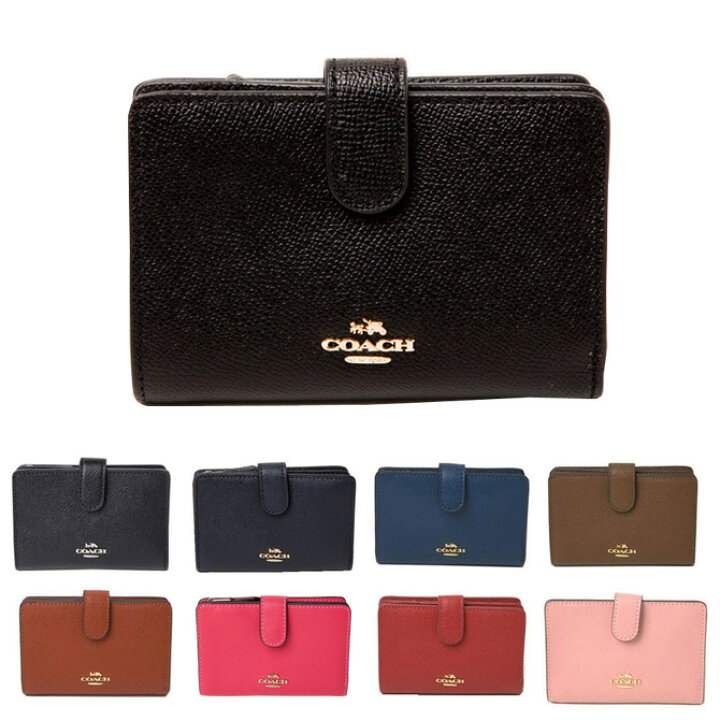 楽天市場】コーチ COACH 二つ折り財布 ラグジュアリー クロスグレーン 