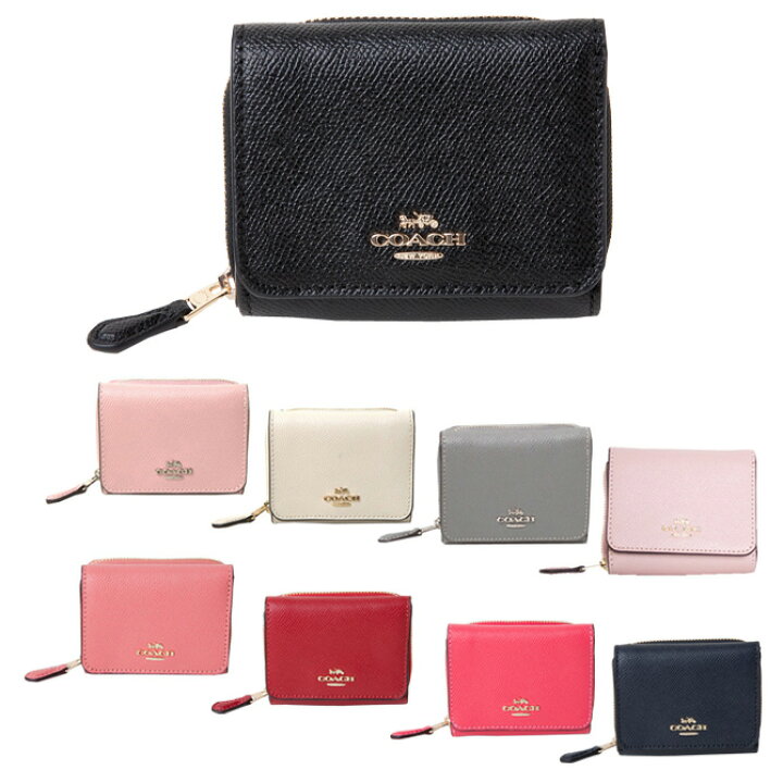 楽天市場】コーチ COACH 三つ折り財布 ラグジュアリー クロスグレーン  
