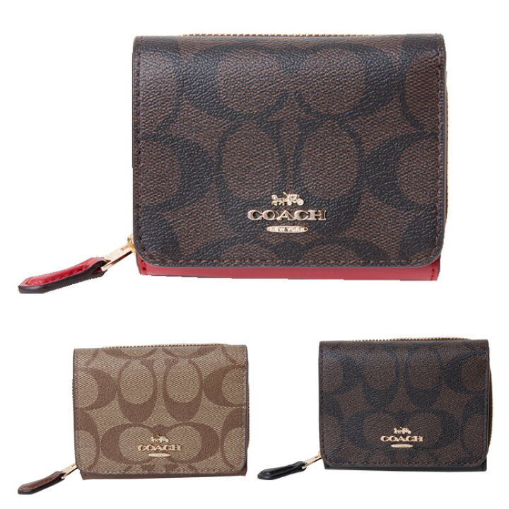 楽天市場】コーチ COACH 財布 三つ折り ラグジュアリー シグネチャー 
