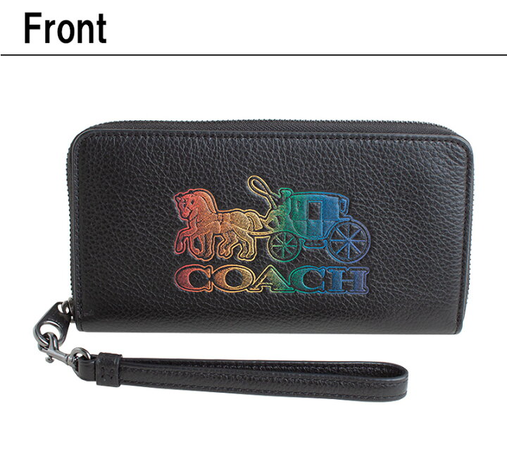 楽天市場】コーチ COACH ラウンドファスナー長財布 ホース アンド 