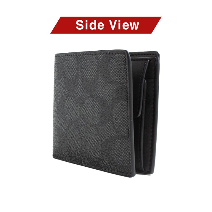 楽天市場】コーチ COACH 二つ折り財布 シグネチャー キャンバス コイン  