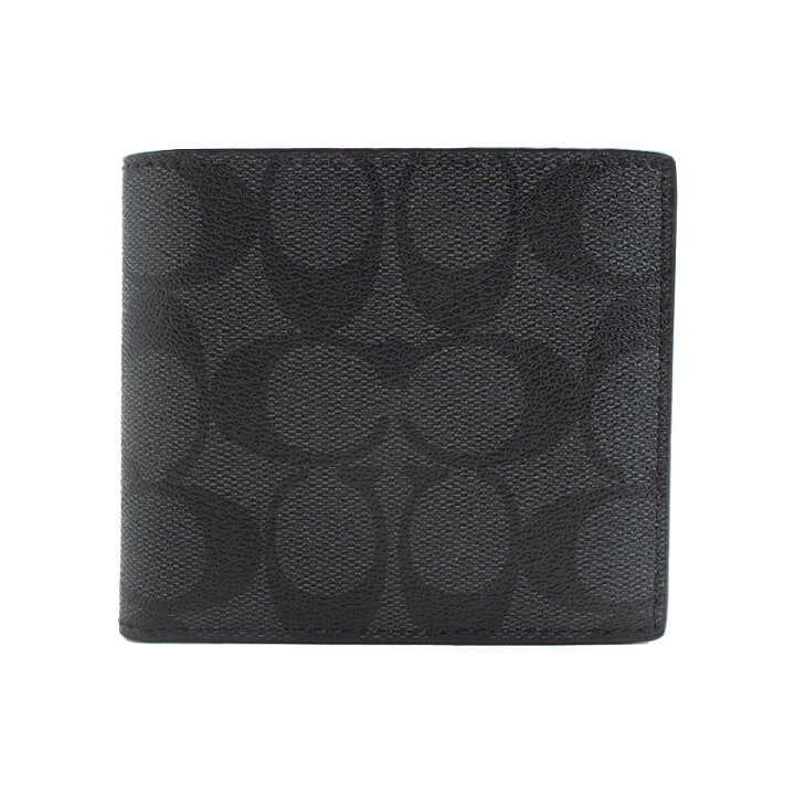 楽天市場】コーチ COACH 二つ折り財布 シグネチャー キャンバス コイン  