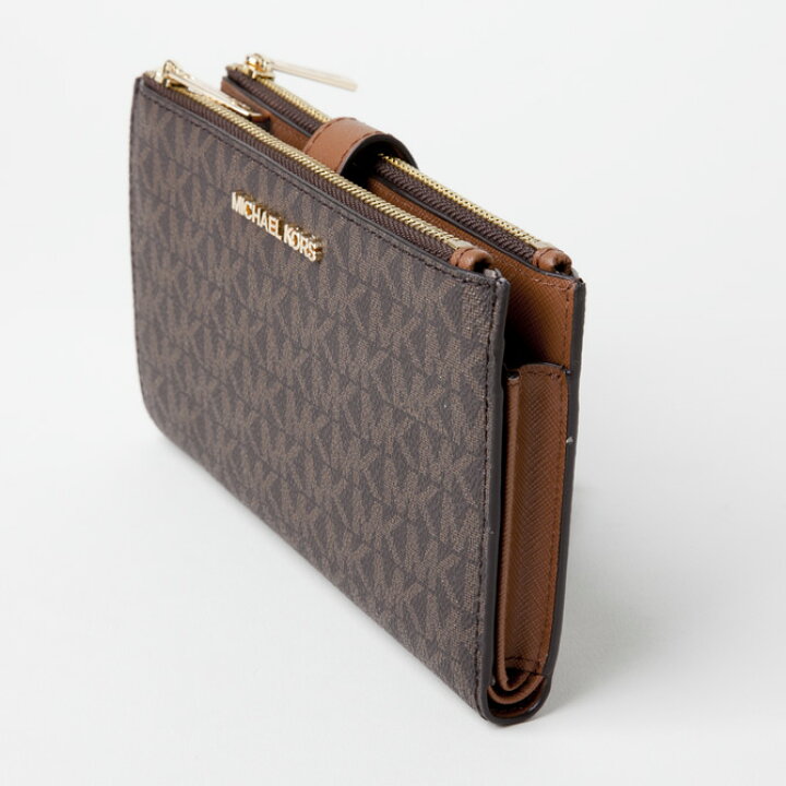 楽天市場】マイケルコース MICHAEL KORS 二つ折り財布 ダブル ジップ  