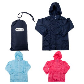 アウトドア キッズ ポンチョ レインパーカー カッパ 雨具 レイングッズ ジュニア OUTDOORPRODUCTS　05002179 メンズ　レディース　ネコポス（ポスト投函）でお届け！【ラッピング不可】