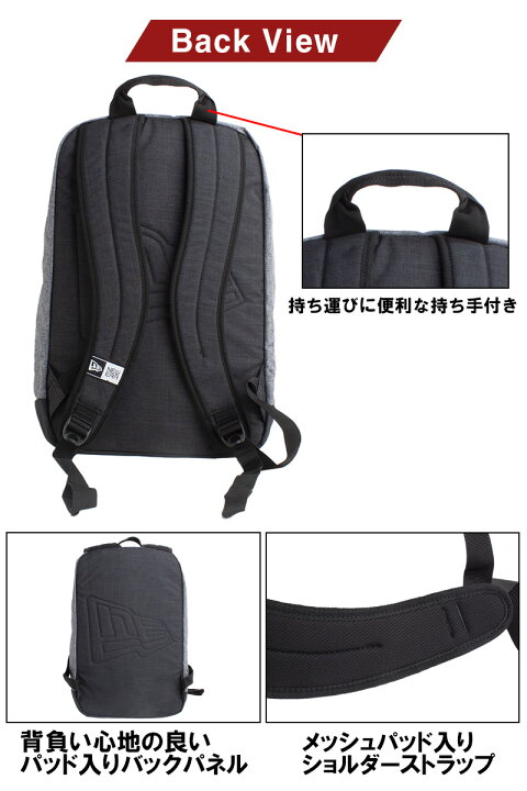 楽天市場】ニューエラ NEW ERA リュック バックパック 19L スクエア 
