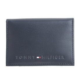 トミーヒルフィガー TOMMY HILFIGER 名刺入れ カードケース レザー ロゴ メンズ 31tl20x014　51978 118572 BOX付