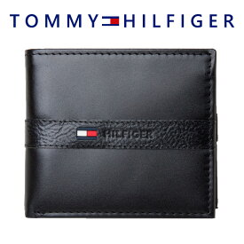 トミーヒルフィガー TOMMY HILFIGER 二つ折り財布 小銭入れ付き レザー メンズ 31tl25x001 BOX付