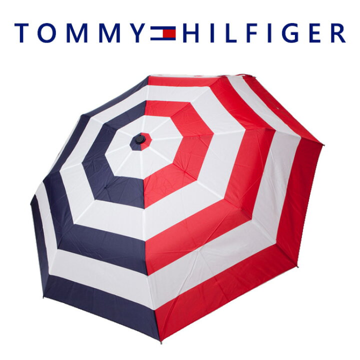 楽天市場】トミーフィルフィガー 傘 TOMMY HILFIGER レッド ネイビー 