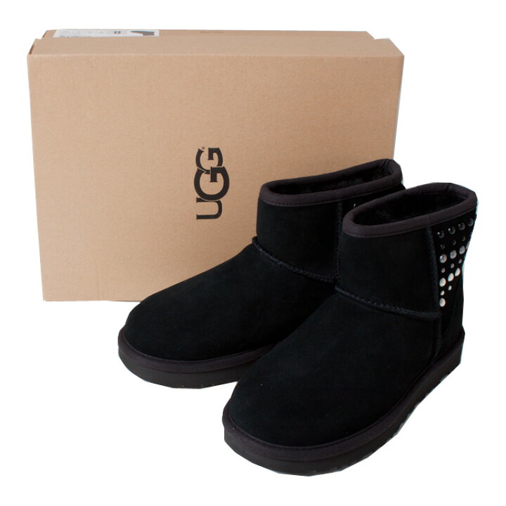 楽天市場】UGG アグ 靴 ブーツ スワロフスキーパール付き CLASSIC MINI 