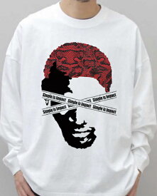 T-shirt long ロンT ストリートファッション おしゃれ 高品質　白 黒 ホワイト ブラック 送料無料 送料込み かっこいい ストリートブランド ユニセックス デニスロッドマン ロッドマン NBA バスケ ジョーダン シカゴブルズ