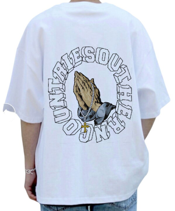 楽天市場 送料無料 ステッカープレゼント Tシャツ Tシャツ 半袖 ストリートファッション おしゃれ かっこいい ストリートブランド ユニセックス メンズシャツ 春 夏 ロゴ 可愛い オリジナル B系 ストリート系 ヒップホップ Hiphop 丸首 ギフト マリア様 キリスト