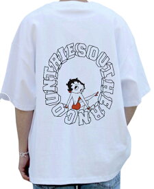Tシャツ tシャツ 半袖 ストリートファッション おしゃれ かっこいい ストリートブランド ユニセックス メンズシャツ 春 夏 ロゴ 可愛い オリジナル B系 ストリート系 ヒップホップ HIPHOP 丸首 ギフト ベティーブープ ベティちゃん