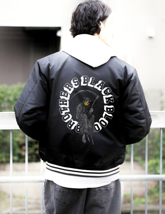 楽天市場】【Black Blood Brothers】スタジアムジャンパー スタジャン 