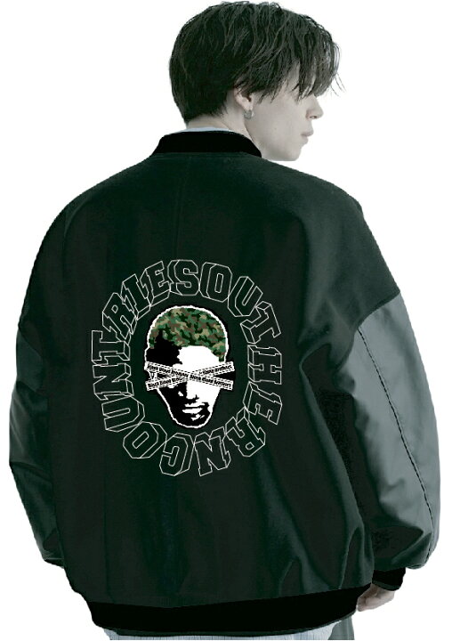 楽天市場 スタジアムジャンパー スタジャン オーバーサイズ ビッグシルエット ストリート系 ストリートファッション バスケ B系 ヒップホップ メンズ 黒 Black ブラック 高級 ロッドマン ジョーダン Nba かっこいい お洒落 カワイイ厚手 バスケ サウザンカントリーズ