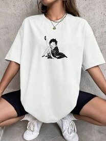 T-shirt Tシャツ tシャツ 春 夏 半袖 お洒落 ストリート系 白 HIPHOP 西海岸 チカーノ ロゴ バックプリント かっこいい かわいい シンプル ペイズリー柄 バンダナ柄 お出かけ 運動着 パジャマ プレゼント 誕生日 ギフト 彼氏 彼女 B系 ベティちゃん ベティブープ
