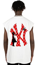 【Black Blood Brothers】Tシャツ tシャツ 半袖 メンズ カットオフ 切りっぱなし お洒落 おしゃれ スポーツ ヒップホップ系 ダンス衣装 夏 春 運動 バスケ ストリート系 ジョーダン かっこいい タンクトップ ロゴ 白 バスケウェア ランニングウェア ダイエット NY