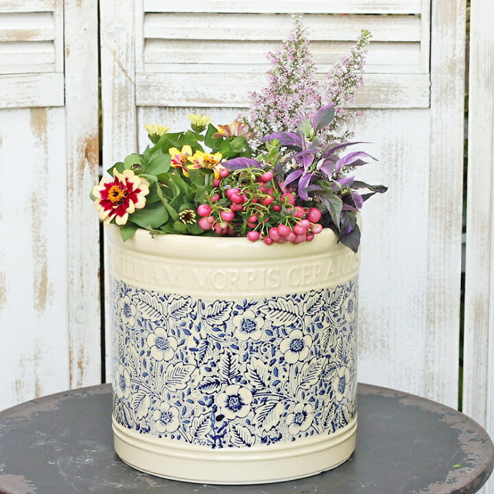 楽天市場 大好評につき再入荷 ガーデニング雑貨 陶器鉢 ウィリアムモリス Lサイズ 花柄 柳柄 サザンフィールド Gardeningshop 楽天市場 大好評につき再入荷 ガーデニング雑貨 陶器鉢 ウィリアムモリス Lサイズ 花柄 柳柄 サザンフィールド Gardeningshop