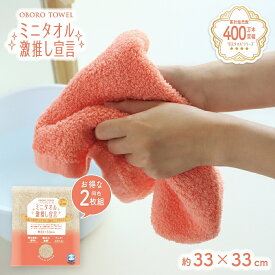 ホテル仕様 ハンドタオル セット ホテルスタイル タオルハンカチ ミニタオル ミニ タオル ミニタオル激推し宣言 2枚組 吸水 ループ付き 厚手 ホテル仕様 日本製 国産 フェイスタオル 小さめ 【 おぼろタオル バスタオル卒業宣言 シリーズ 】