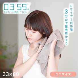 ヘアドライタオル 0359 正規品 本多タオル ミニ タオル 髪 乾かす 髪を乾かすタオル 髪の毛 ヘアタオル ドライ 吸水 速乾 コンパクト マイクロファイバー フェイスタオル 時短 ヒルナンデス 超吸水 ヘアータオル 濡れた髪 早く乾く 早く乾くタオル ZIP
