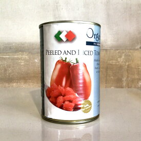 有機トマト缶　カット　(400g) 固形量240g