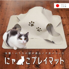 ＼楽天ランキング1位／ にゃんこプレイマット 猫 おもちゃ 飽きない 一人遊び 猫トンネル 猫じゃらし ねこじゃらし【ねこ 猫 猫用 猫用品 猫 オモチャ 遊具 シングル クッション おしゃれ 北欧デザイン マット カーペット ペットトンネル ペット用品 うさぎ フェレット】