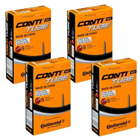 4 本セット コンチネンタル(Continental) チューブ Race28 700×20-25C（仏式42mm） [並行輸入品]