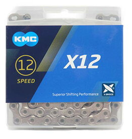 KMC X12 チェーン 12速/12S/12スピード/12speed 用 126Links (シルバー) [並行輸入品]