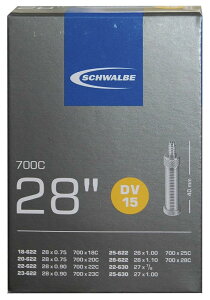 Schwalbe DV15 / 10427611 Chambre ? air Noir 70 cm