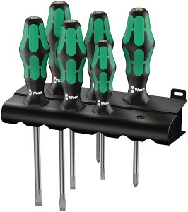 Wera(���F��) Kraftform Plus �c�[�� �h���C�o�[6�{�Z�b�g 334/6 ���b�N�t�� 105650 [���s�A���i]