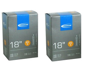 2�{�Z�b�g SCHWALBE(�V�������x) 18x1.50/1.75,17×1 1/4,18×1 3/8 �`���[�u �p���o���u40mm DV5 [���s�A���i]