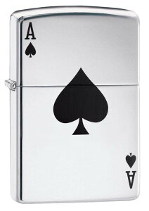 ZIPPO(�W�b�|�[) Ace Lighters (�G�[�X ���C�^�[) ���{������ 24011 High Polish Chrome [���s�A���i]