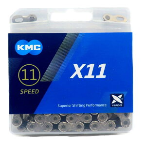 KMC X11 �`�F�[�� 11�X�s�[�h/11s/11�� �P�[�G���V�[ (118 LINK, �V���o�[/�u���b�N) [���s�A���i]