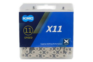 KMC X11 �`�F�[�� 11�X�s�[�h/11s/11�� �P�[�G���V�[ (114 Link, �V���o�[/�u���b�N) [���s�A���i]