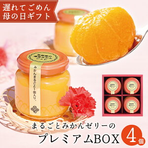 遅れてごめんね 母の日 ギフト プレゼント 母の日ギフト 実用的 ゼリー スイーツ 送料無料 6万個突破! お土産 花以外 セット 母 おしゃれ かわいい ギフト 無添加 健康 有田みかんまるごと まるごとみかんゼリーのプレミアムBOX 早和果樹園 内祝い