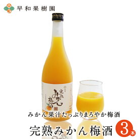 紀州　完熟みかん梅酒（リキュール）3本入り【RCP】