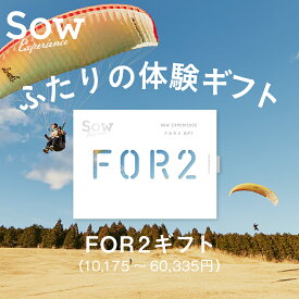 体験ギフト 『FOR2シリーズ』 体験型ギフト 結婚祝い 結婚記念日 母の日 クリスマス 誕生日 プレゼント カタログギフト 敬老の日 両親 夫婦 新婚 退職祝い 贈り物 内祝い お返し【ソウエクスペリエンス】【送料無料】